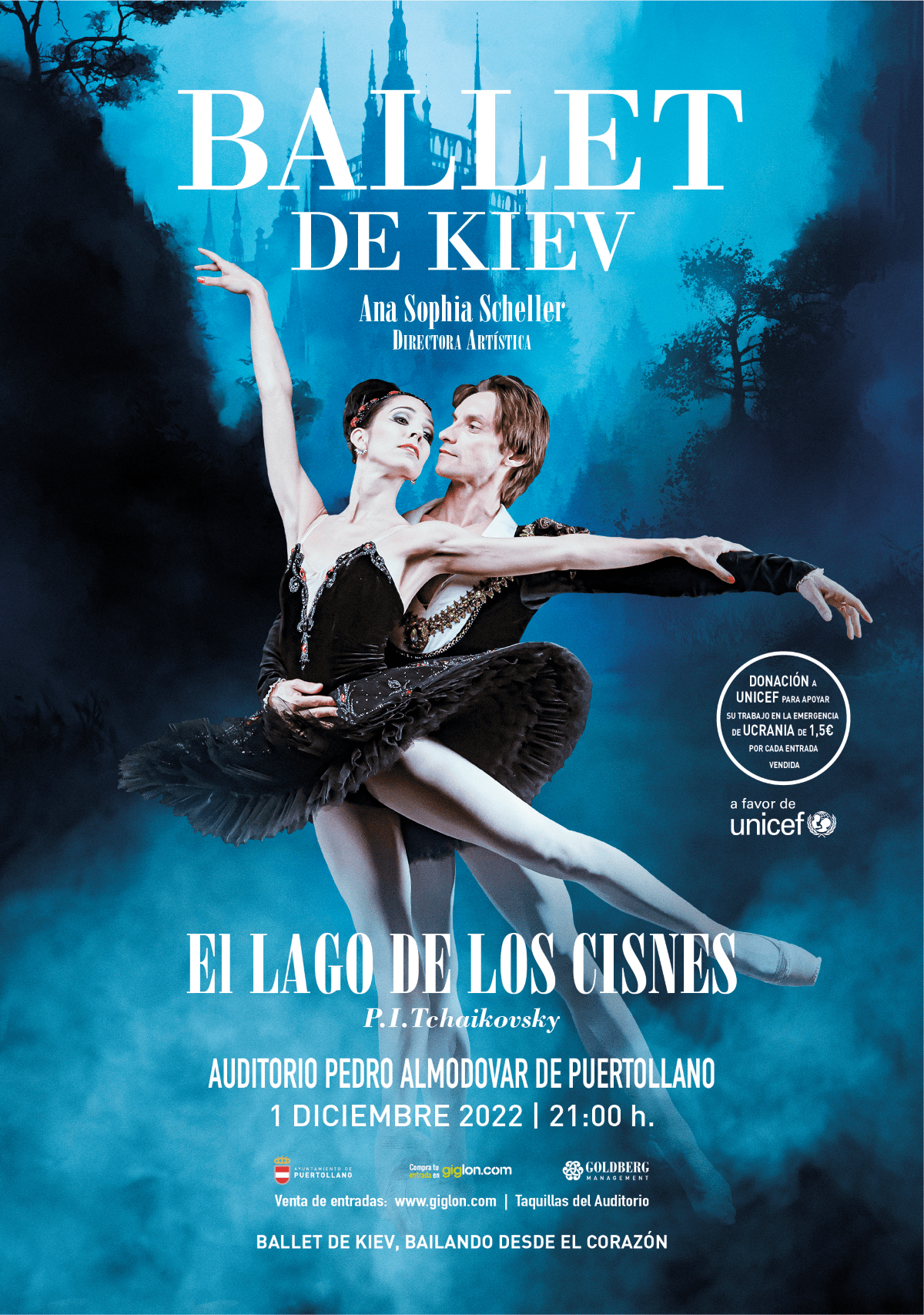 La gira mundial del ballet de Kiev llega al Auditorio Pedro de Almodóvar de Puertollano el 1 de diciembre con “El lago de los cisnes”