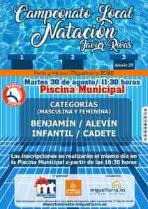 Campeonato Local de Natación «Javier Rivas» el 30 de agosto dentro de la programación deportiva de la Feria y Fiestas de Miguelturra