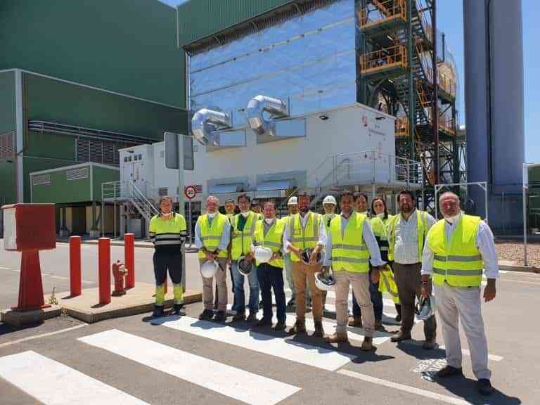 Una  visita a la Planta de Biollano de la compañía ‘Magnon Green Energy’ en Puertollano realizó el consejero de Desarrollo Sostenible