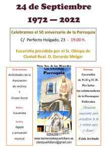 La Parroquia Nuestra Señora de las Mercedes en Puertollano conmemorará medio siglo de actividad este sábado con varias actividades