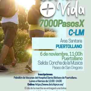 Puertollano se sumará a los  “7.000 PasosXCastilla-La Mancha” el domingo 6 de noviembre para promover hábitos saludables y los beneficios de caminar