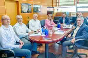 La alcaldesa de Tomelloso  y el consejero de Desarrollo Sostenible  reunieron en Toledo para tratar el proyecto de la línea eléctrica Transmanchega