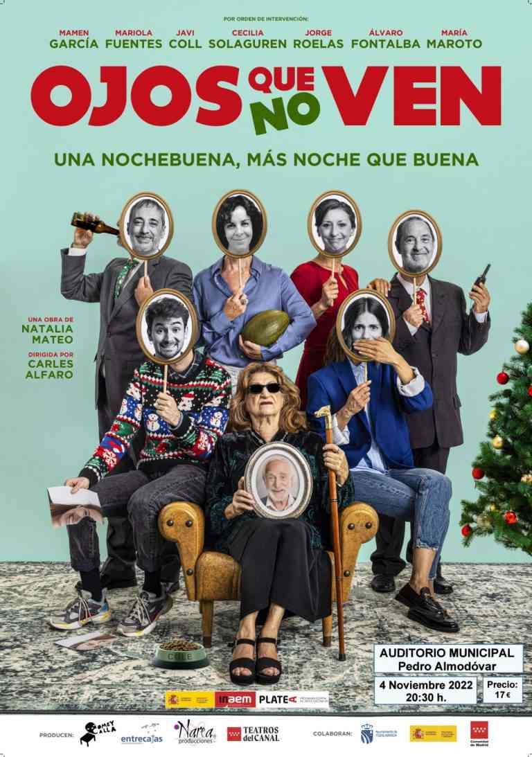 Teatro “Ojos que no ven” el 4 de noviembre en el Auditorio Municipal Pedro Almodóvar de Puertollano