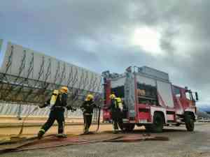 El Servicio de Emergencias 1-1-2 de Castilla-La Mancha participa en el simulacro del Plan de Emergencia Exterior de Termollano
