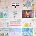 Ganadores del concurso de dibujo de la concejalía de Medio Ambiente de Puertollano y Ecoembes que ilustrarán el calendario municipal 2023