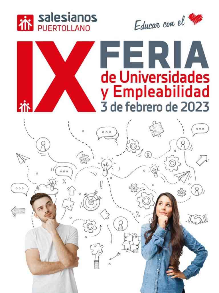 IX Feria de Universidades y Empleabilidad en el colegio Salesianos de Puertollano el 3 de febrero