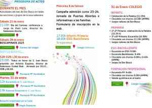 Celebrarán la festividad de San Juan Bosco el 31 de enero en Puertollano con actividades religiosas y reparto de “Bosquito”