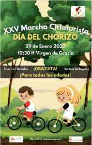 XXV Marcha Cicloturista del Chorizo del Club Caminos y Cañadas en Puertollano el 29 de enero