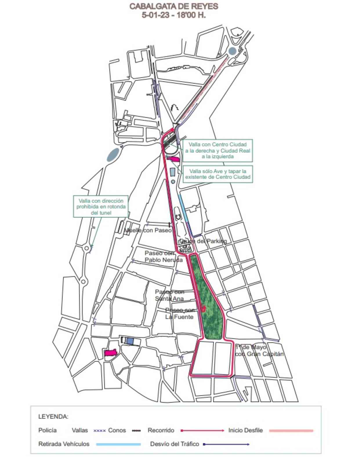 Recorrido de la Cabalgata de Reyes Magos de Puertollano toma nota de las recomendaciones para disfrutar al máximo de este especial día