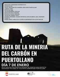 Ruta de senderismo de la minería del carbón de Puertollano el 7 de enero para niños y jóvenes de 8 a 18 años acompañados de algún familiar