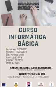 Curso de Informática Básica del 28 de febrero al 30 de marzo en el Centro de la Mujer de Manzanares