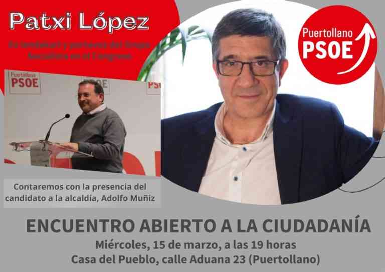 Encuentro ciudadano con Patxi López en la Casa del Pueblo de Puertollano