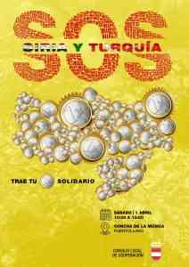 Actividad solidaria para los damnificados por los terremotos de Siria y Turquía realizarán este sábado 1 de abril en Puertollano
