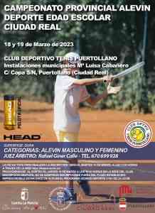 Campeonato Provincial Alevín Deporte Edad Escolar el 18 y 19 de  marzo en el Complejo Deportivo María Luisa Cabañero de Puertollano