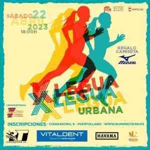 X Legua Urbana Running Team Ciudad de Puertollano el 22 de abril a las 18 horas con inscripciones abiertas hasta el 21 de abril