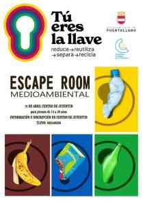 Escape Room Medioambiental gratuito el 19 de abril en el Centro de Juventud de Puertollano para jóvenes de 14 a 30 años