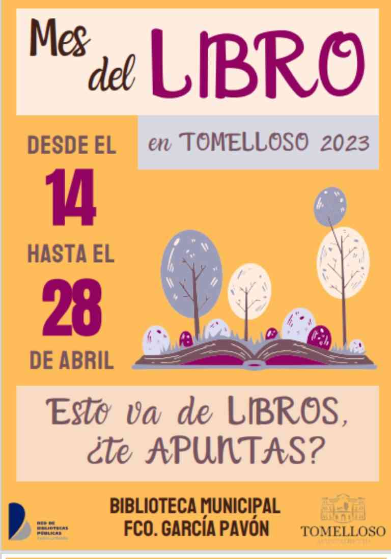 “Esto va de libros ¿Te apuntas?” las actividades del 14 al 28 de abril en Tomelloso para celebrar el Día Internacional del Libro