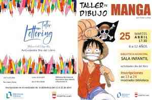 Talleres de manga y del arte de dibujar letras para escolares de 6 a 12 años en la biblioteca municipal de Puertollano