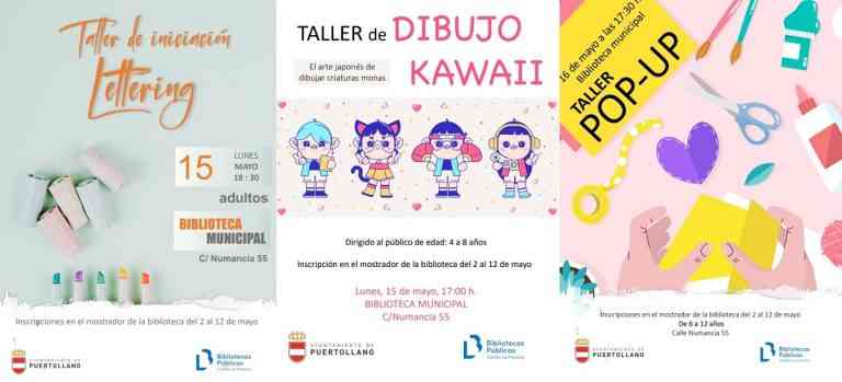 Talleres y actividades para usuarios de 4 a 12 años en la biblioteca municipal de Puertollano en mayo ya está abierta la inscripción