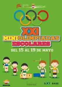 XXI Miniolimpiadas Escolares de Puertollano del 15 al 19 de mayo