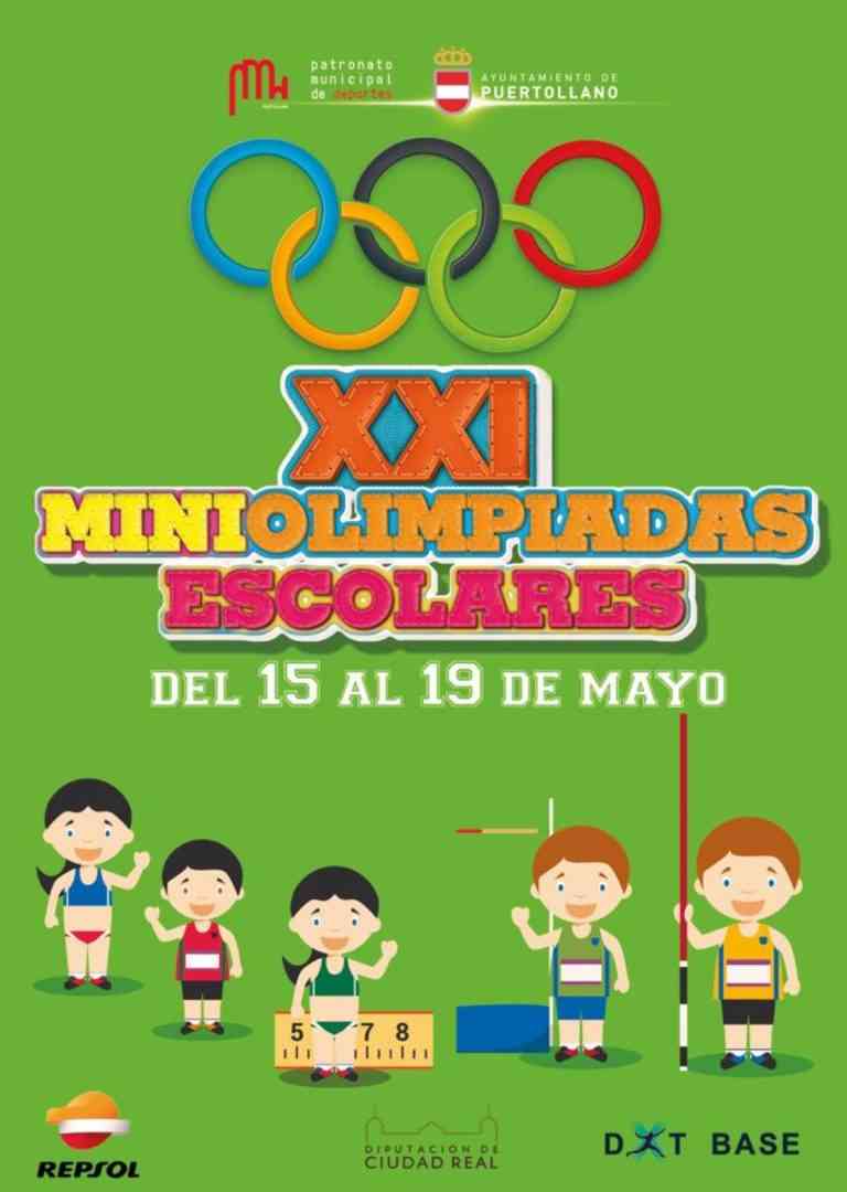 XXI Miniolimpiadas Escolares de Puertollano del 15 al 19 de mayo