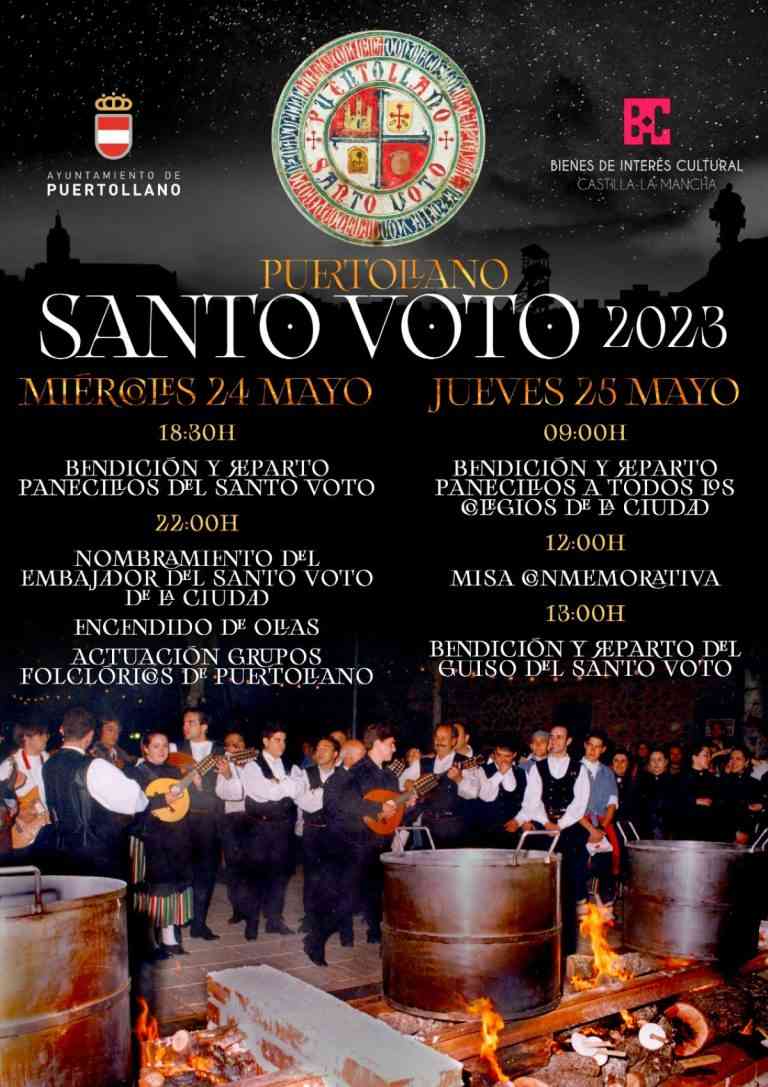 Diversos actos programados para el  Santo Voto en Puertollano  fiesta de Interés Turístico Regional que cumple ya 675 años