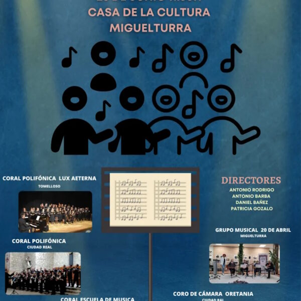 I  Encuentro Coral gratuito en la Casa de la Cultura de Miguelturra el 25 de junio
