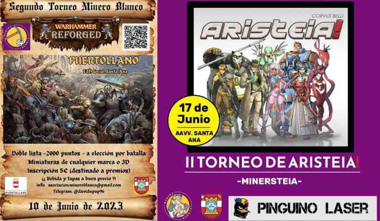 La Asociación «Minero Blanco» iniciará el verano con un torneo de Warhammer Reforged y la Copa “Minersteia”  en Puertollano