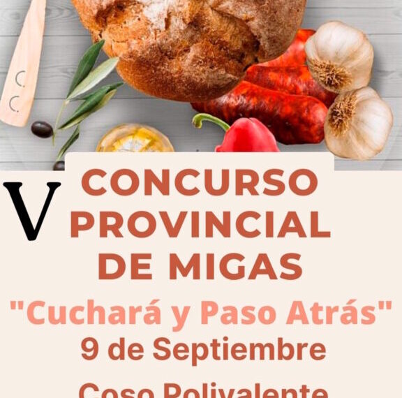 V Concurso provincial de migas “Cuchara y paso atrás” el 9 de septiembre en el Coso Polivalente de Puertollano