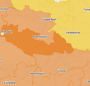La comarca de Puertollano en AVISO NARANJA los días 7, 8 y 9 de agosto, por temperaturas de hasta 40 ºC según la alerta
