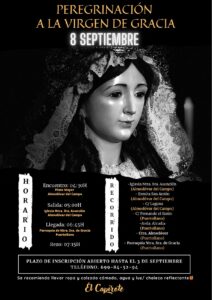 Primera peregrinación hacia la parroquia de la  Virgen de Gracia el 8 de septiembre de la Asociación El Capirote de Puertollano ¡gratuita!