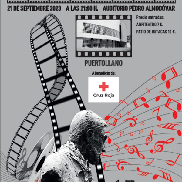 Concierto “De película”  el 21 de septiembre a beneficio de la Cruz Roja en el Auditorio Pedro de Almodóvar de Puertollano