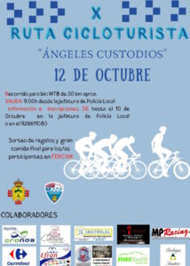 X Ruta cicloturista «Ángeles custodios» el 12 de octubre en Manzanares inscripciones hasta el 10 de octubre