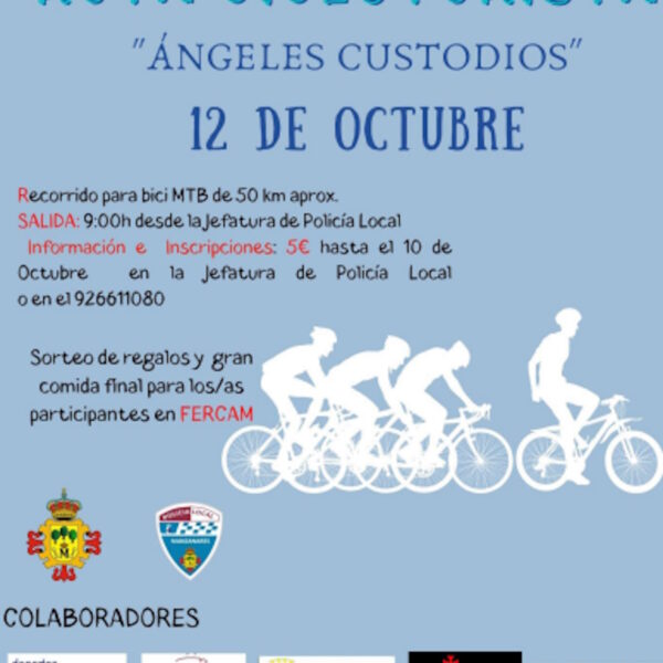 X Ruta cicloturista «Ángeles custodios» el 12 de octubre en Manzanares inscripciones hasta el 10 de octubre