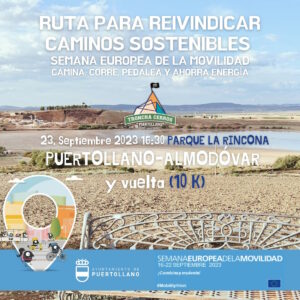 Ruta reivindicativa entre Puertollano y Almodóvar del Campo el 23 de septiembre por la Semana Europea de la Movilidad ¡gratuita!