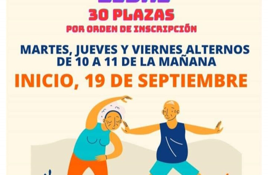 Ofertan 30 plazas del taller de gimnasia al aire libre del Centro de mayores Margarita Salas de Puertollano que inicia el 19 de septiembre
