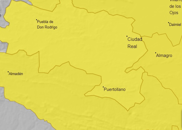 Aviso de Protección Civil: Puertollano en alerta amarilla por vientos fuertes el jueves