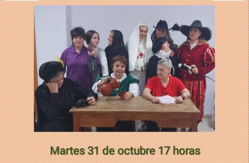 El martes, las mujeres del taller de teatro «Santa Ana» nos deleitarán con su representación de «El Tenorio cómico».