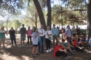 Inicio de actividades del Grupo Scout Bosco de Puertollano con la presencia del alcalde en la Dehesa Boyal.