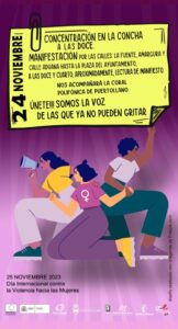 Concentración y Manifestación Contra la Violencia de Género este Viernes en la Plaza del Ayuntamiento