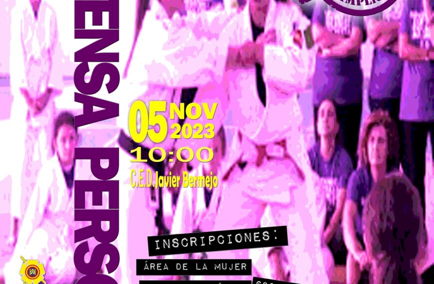 Exhibición de autodefensa para mujeres ofrecida por Paqui Moreno en colaboración con la Concejalía de Igualdad el próximo domingo