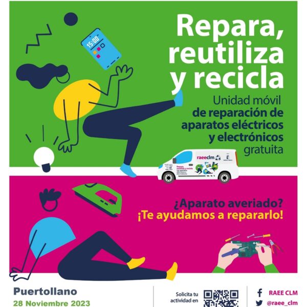 Unidad móvil ‘Repara, reutiliza y recicla’ ofrece servicios de arreglo para aparatos eléctricos y electrónicos a la ciudadanía