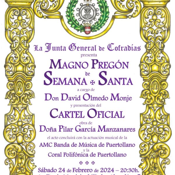 David Olmedo Será el Pregonero de la Semana Santa de Puertollano Este Sábado