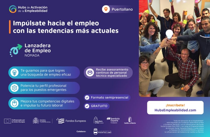 El Gobierno regional recuerda que sigue abierta la inscripción para la nueva Lanzadera de Empleo de Puertollano, que comienza en abril