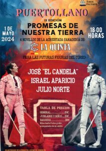 Adquiere tus entradas para la novillada del 1 de mayo en el kiosco del Paseo