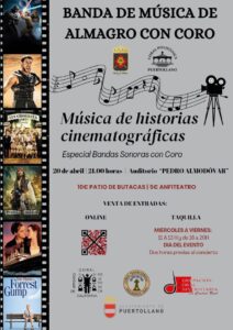 Épica fusión musical: La Banda de Almagro y la Coral Polifónica de Puertollano presentan sus mejores bandas sonoras este sábado