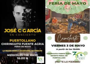 Feria de la Alegría: Fuente Agria presenta actividades infantiles y conciertos de Camelarte y José C. García