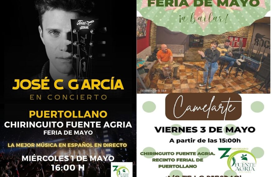 Feria de la Alegría: Fuente Agria presenta actividades infantiles y conciertos de Camelarte y José C. García
