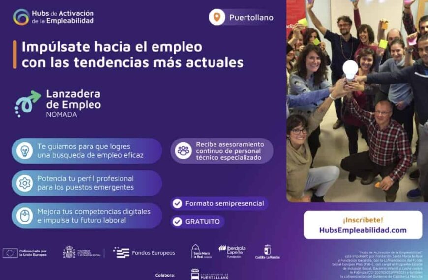 Inscripción Próxima a Cerrar: Aprovecha las Últimas Plazas de la Lanzadera de Empleo Nómada en Puertollano