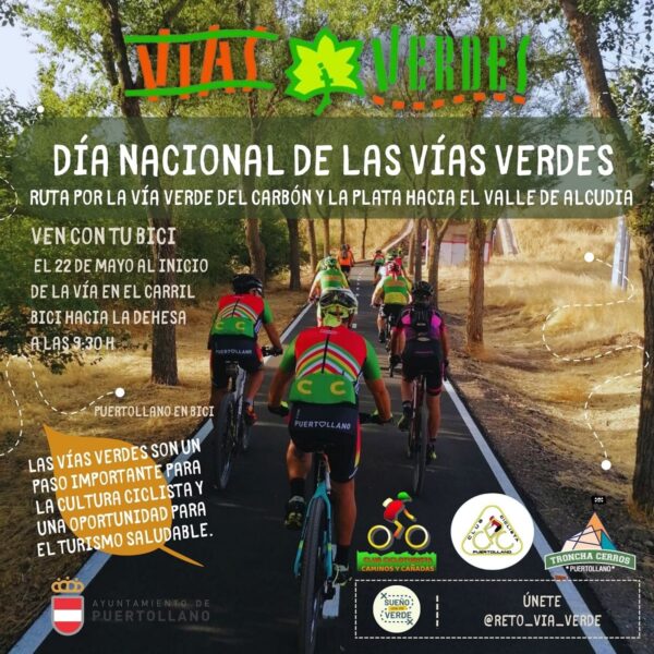 Celebración del Día Nacional de las Vías Verdes en Puertollano: Ruta Cicloturista hacia el Valle de Alcudia